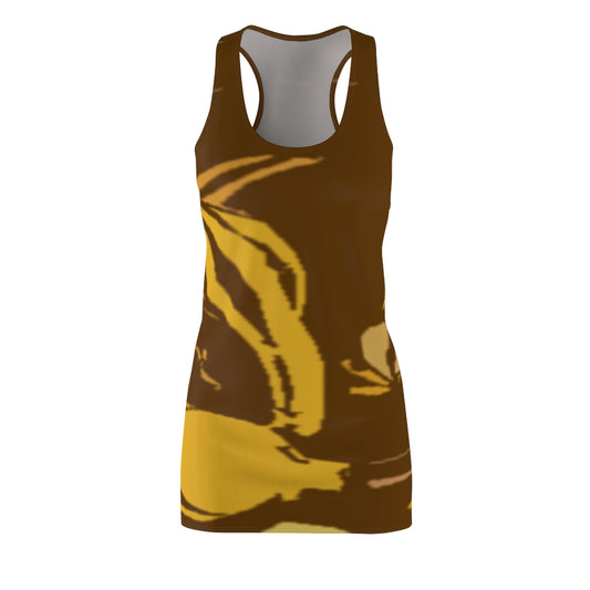 Brown Women's Cut & Sew Racerback Dress