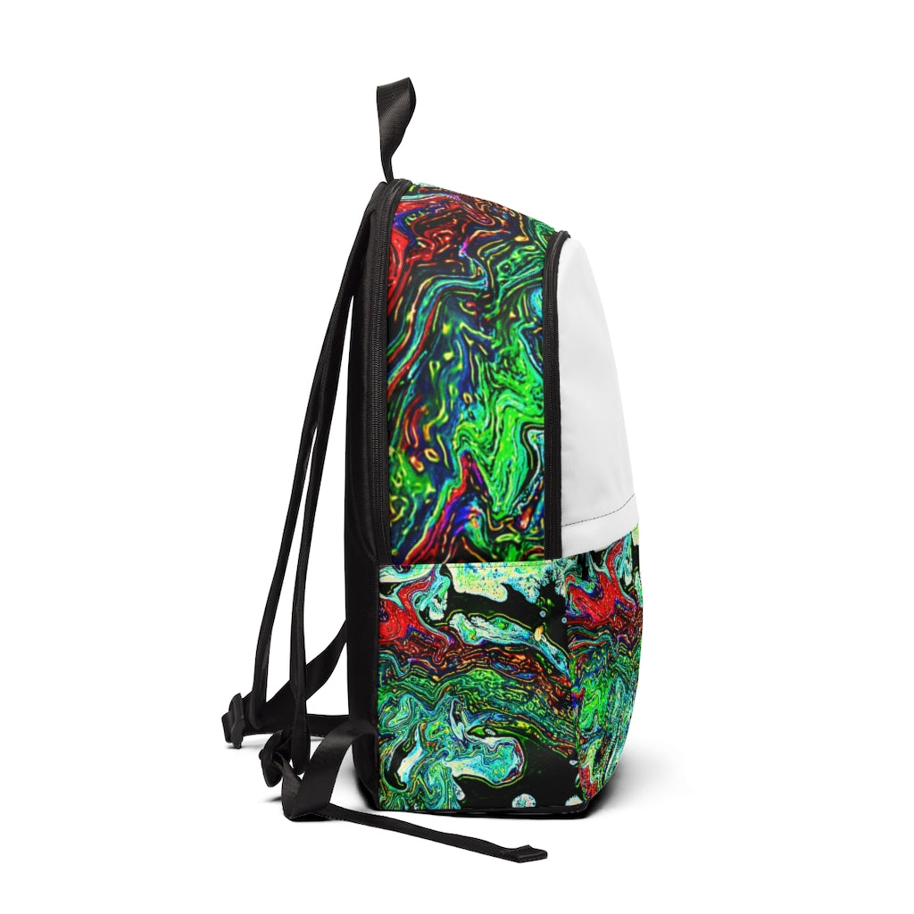 CDEJ Green Marble Unisex Fabric Backpack