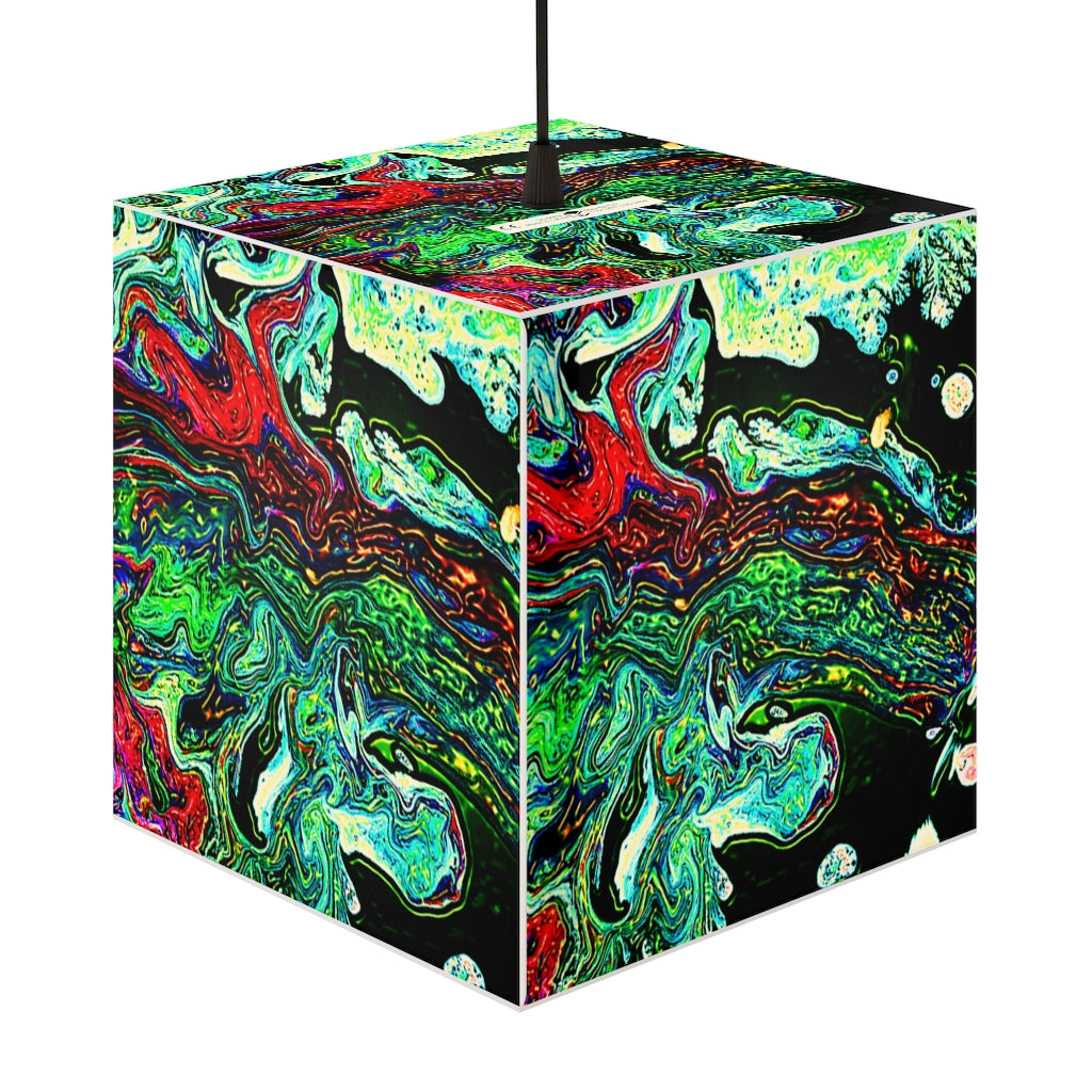 CDEJ Green Marble Light Cube Lamp