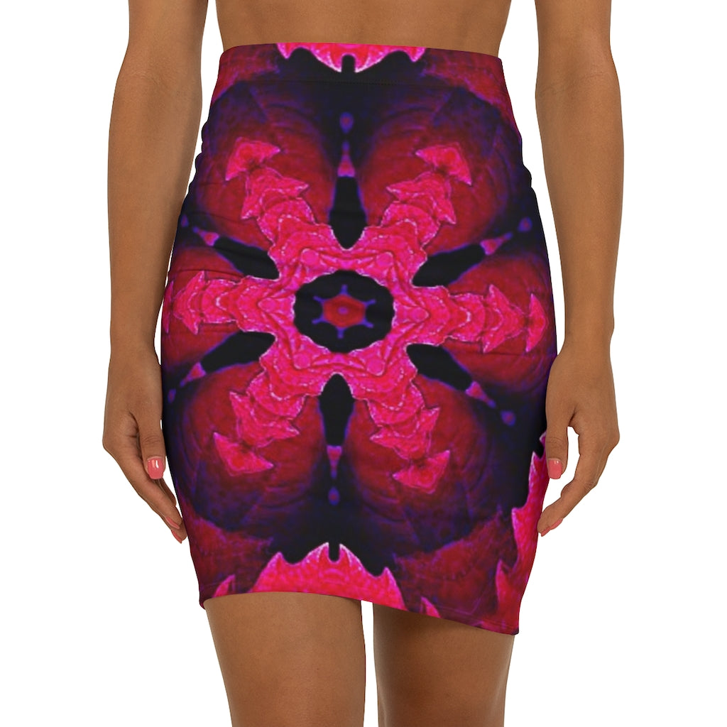 Red Women's Mini Skirt