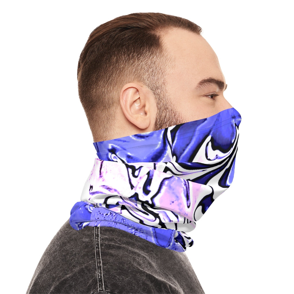 CDEJ Purple Marble Lightweight Neck Gaiter