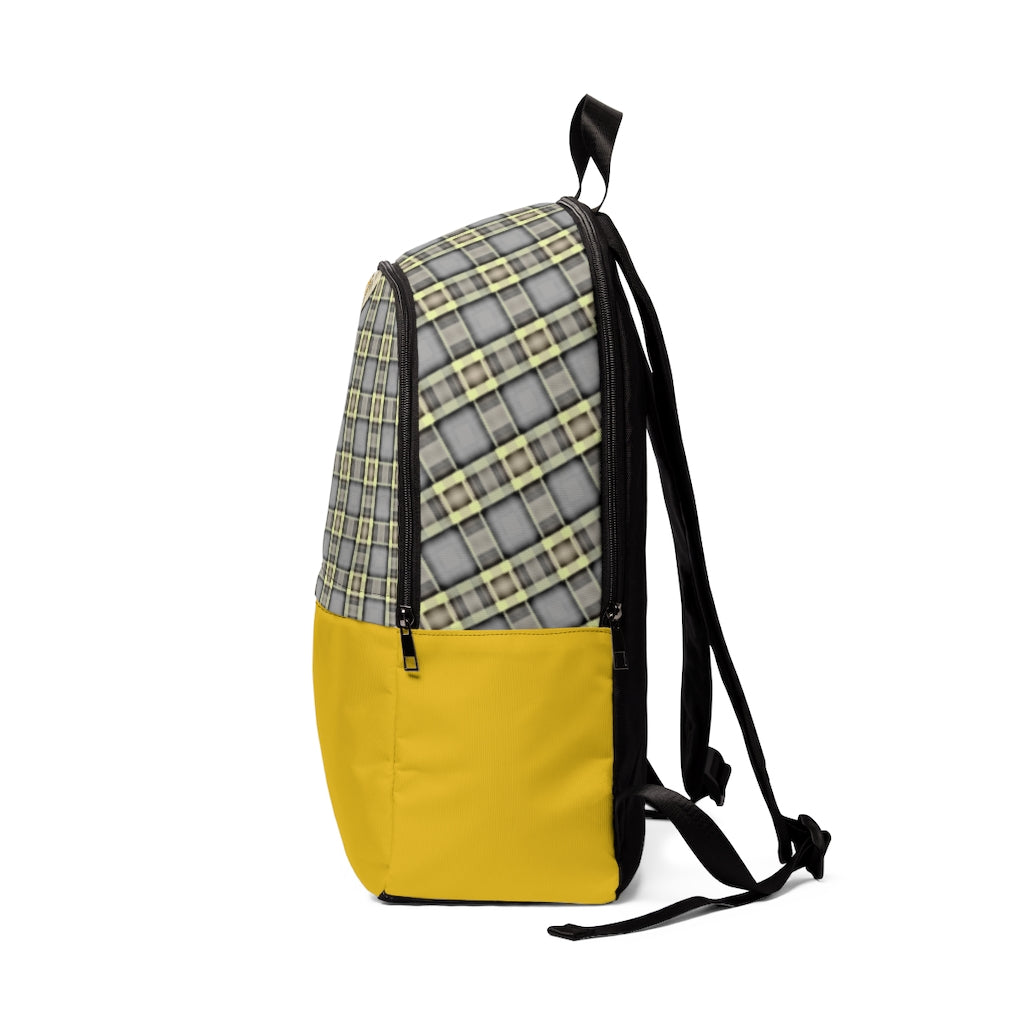 Patchwork Plad Unisex Fabric Backpack