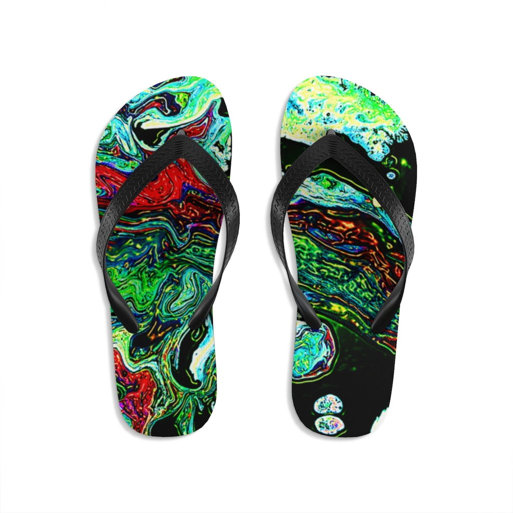 CDEJ Green Unisex Flip-Flops