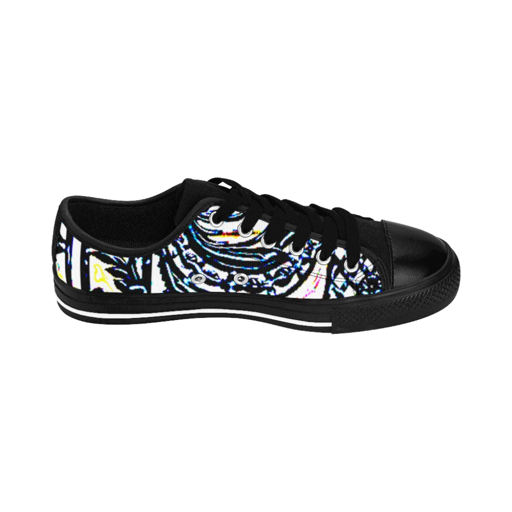 Faux Baroque Print Women's Sneakers