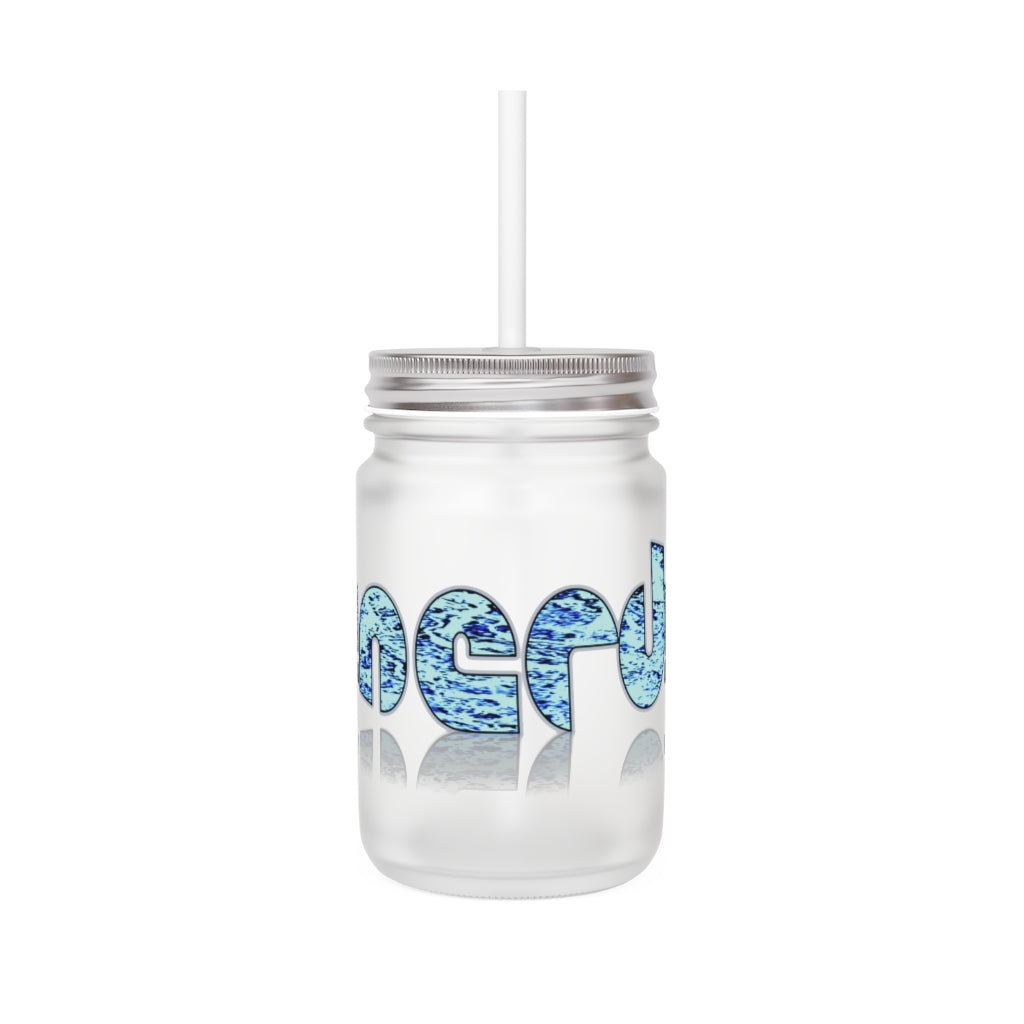 Graphic "Nerd" Mason Jar