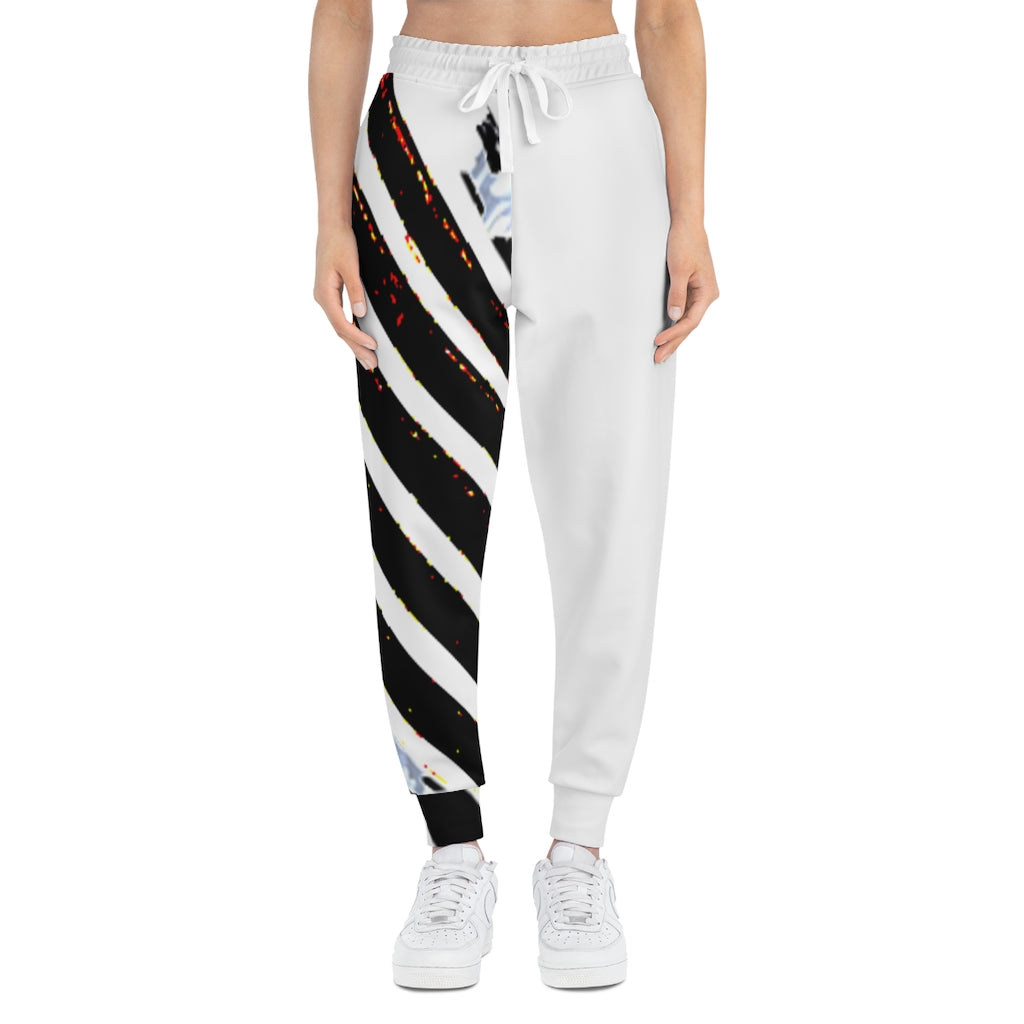 Stripped Athletic Joggers (AOP)