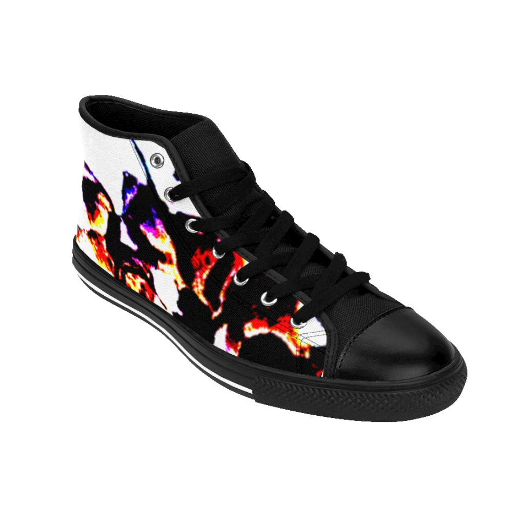 Floral Men's High-top Sneakers