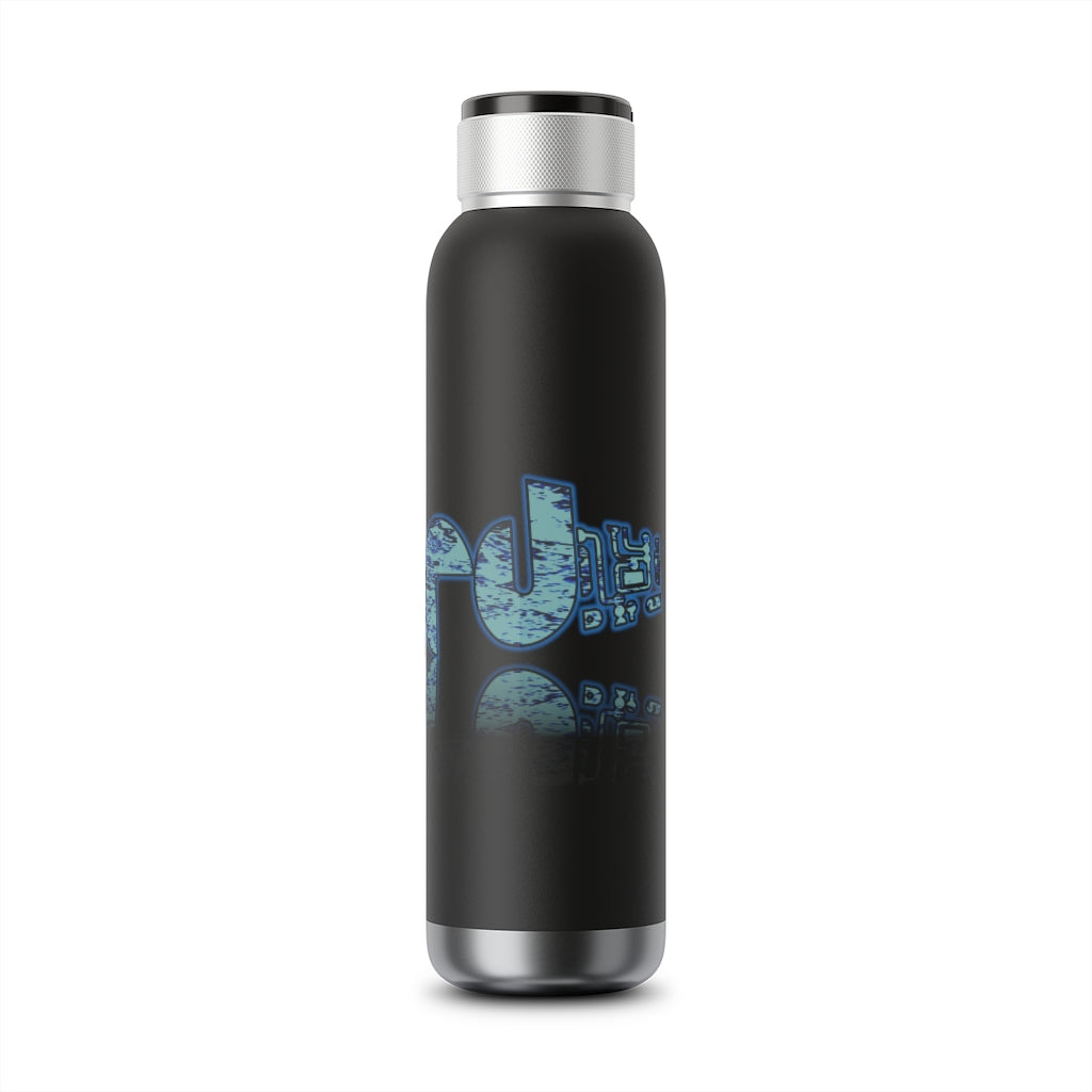 Graphic "Nerd" Soundwave Copper Vacuum Audio Bottle 22oz