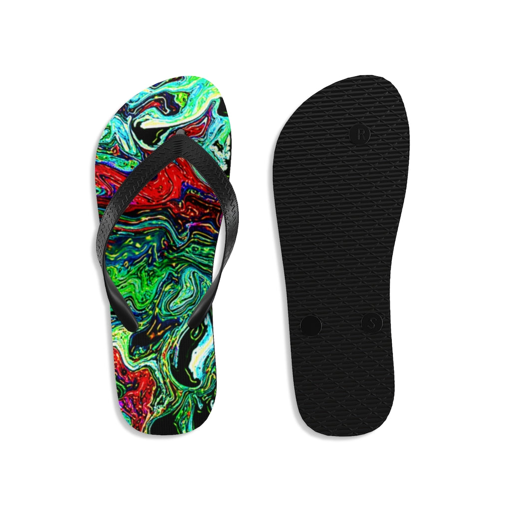 CDEJ Green Unisex Flip-Flops