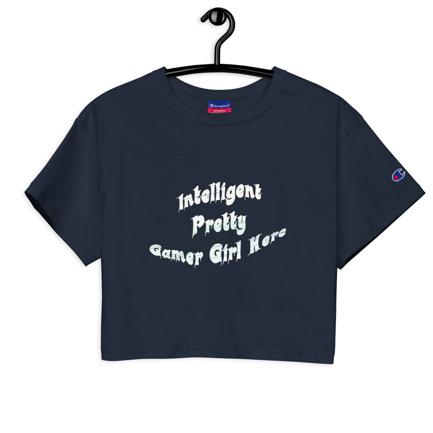 Graphic Gamer Girl Champion crop top