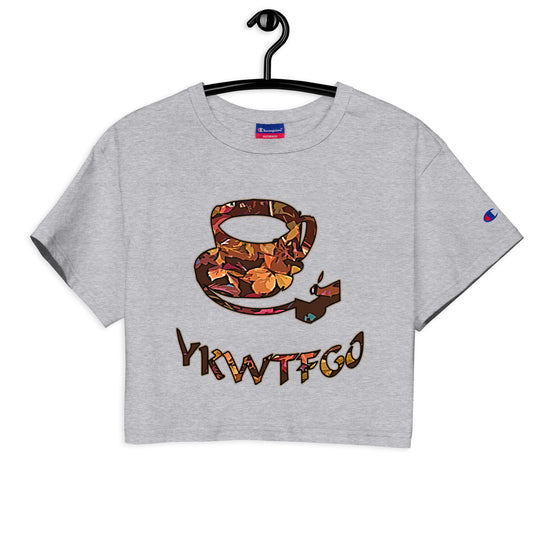 Graphic "Coffee" Champion crop top