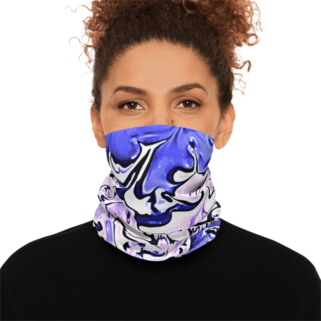 CDEJ Purple Marble Lightweight Neck Gaiter