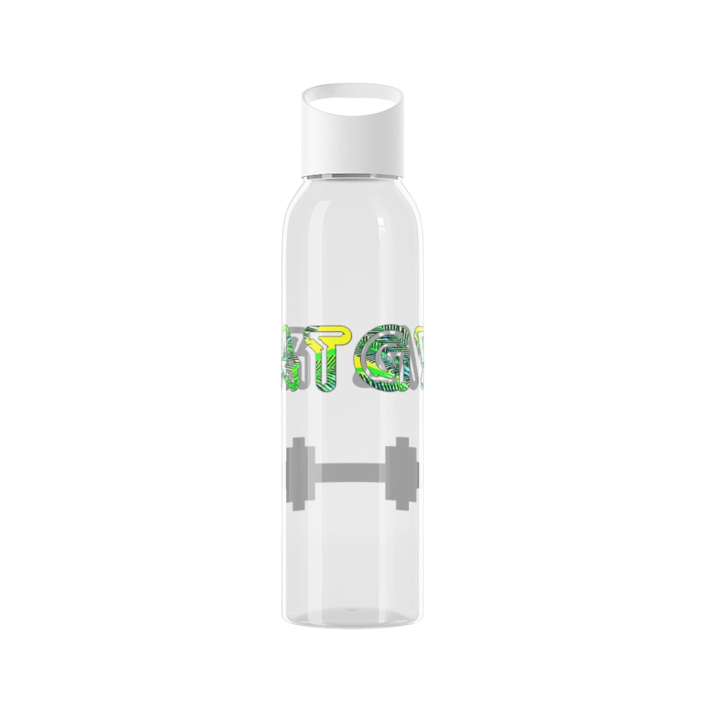 Graphic "Gym Rat" Sky Water Bottle