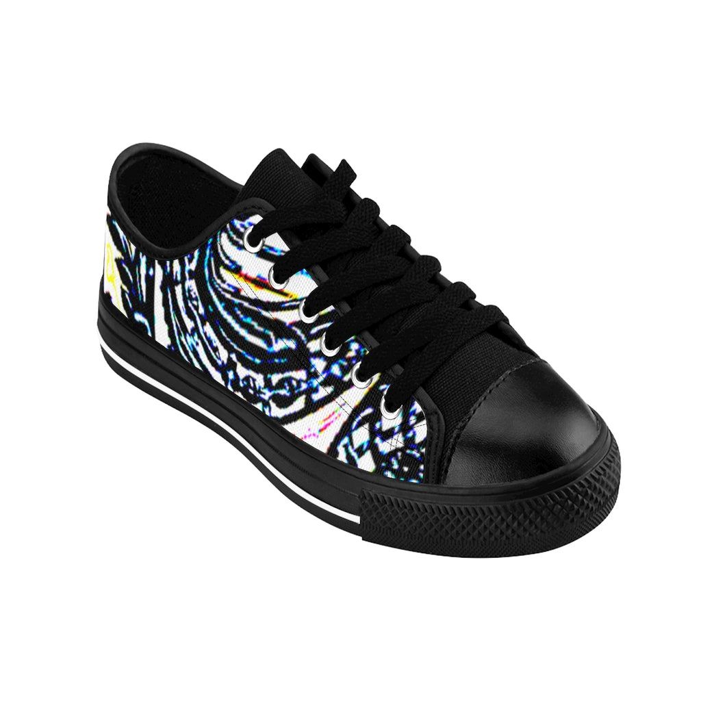 Faux Baroque Print Women's Sneakers