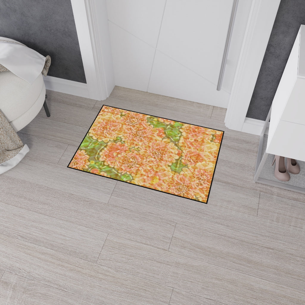 Floral Heavy Duty Floor Mat