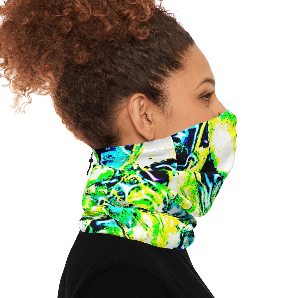 Neon Neck Gaiter With Drawstring