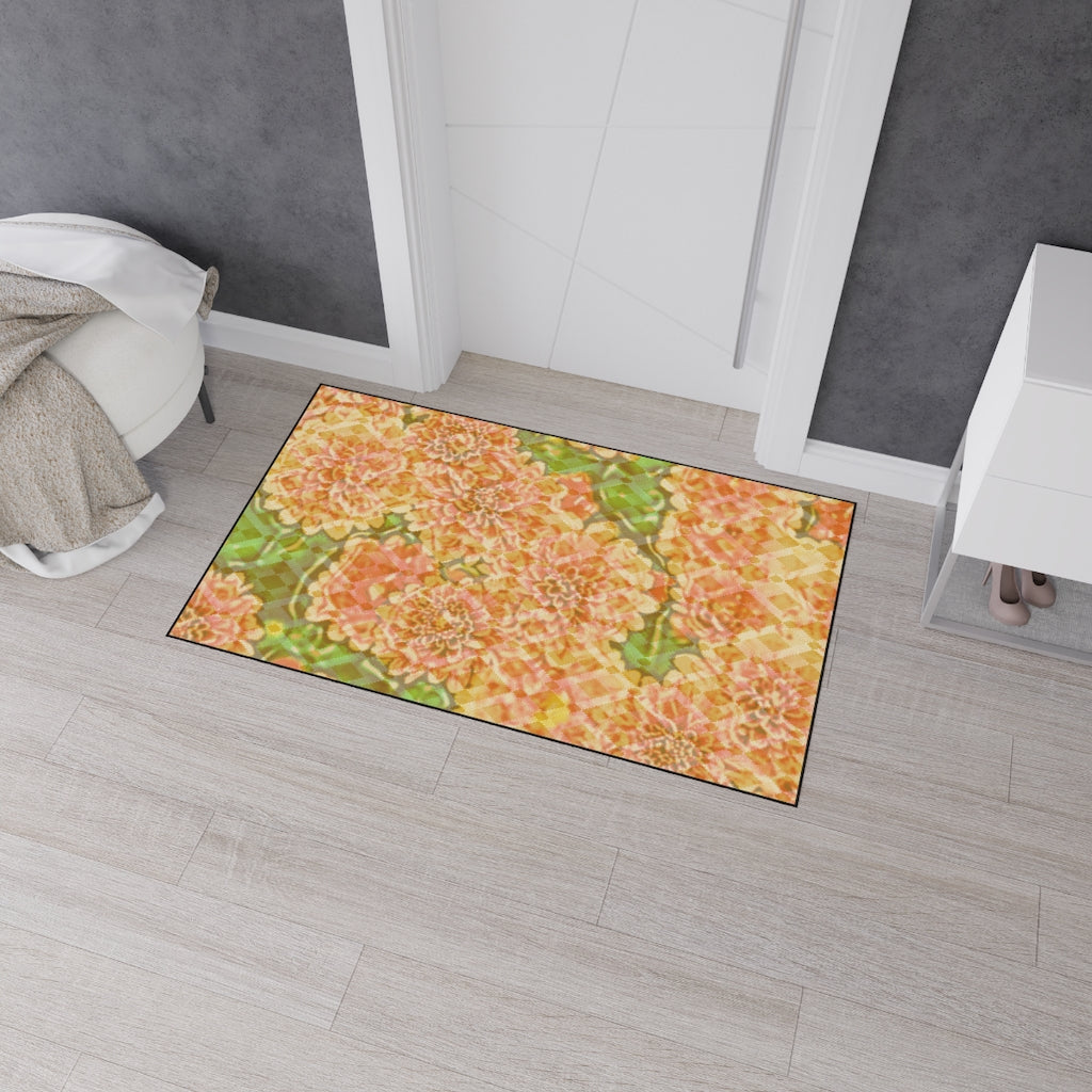 Floral Heavy Duty Floor Mat