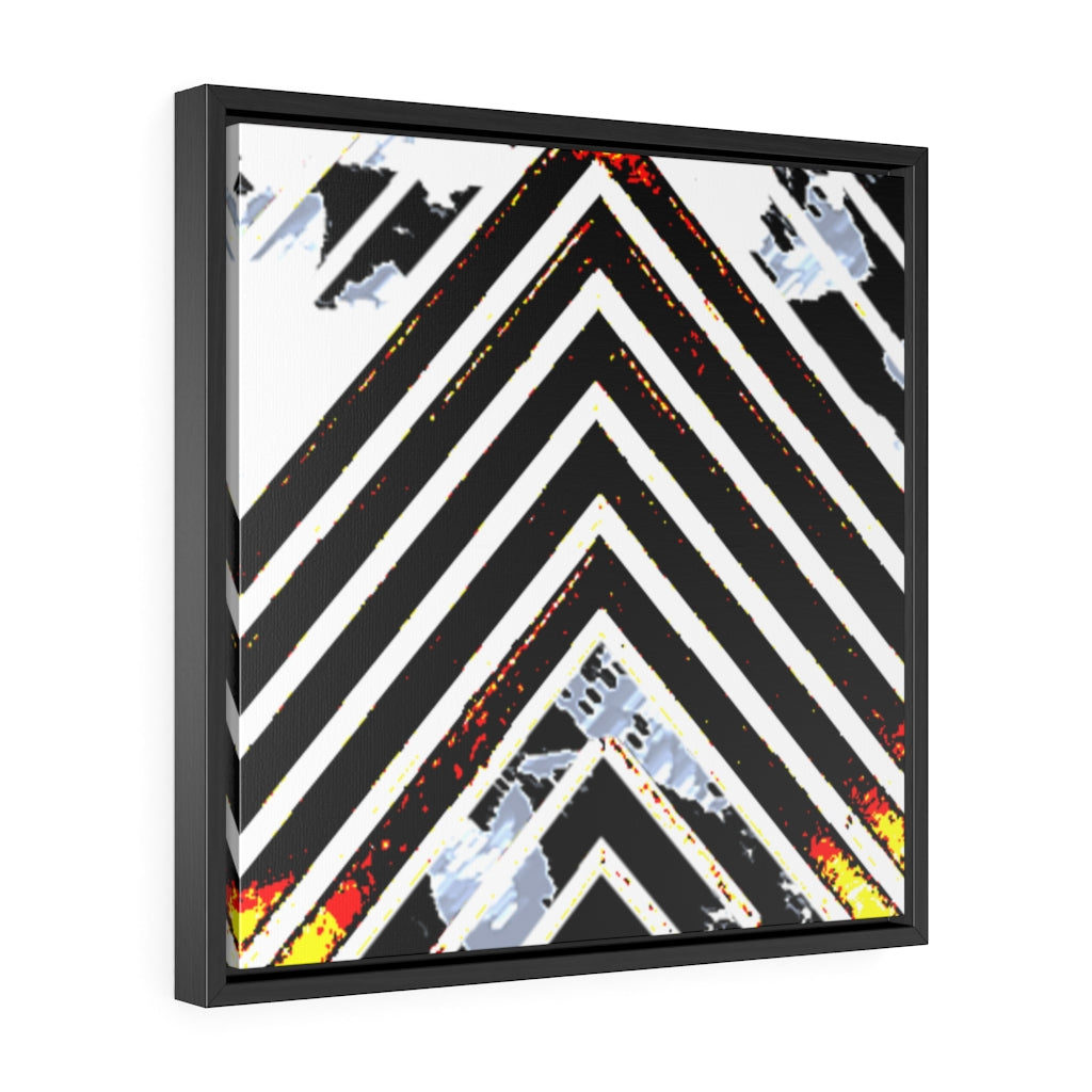 Stripped Gallery Canvas Wraps, Square Frame