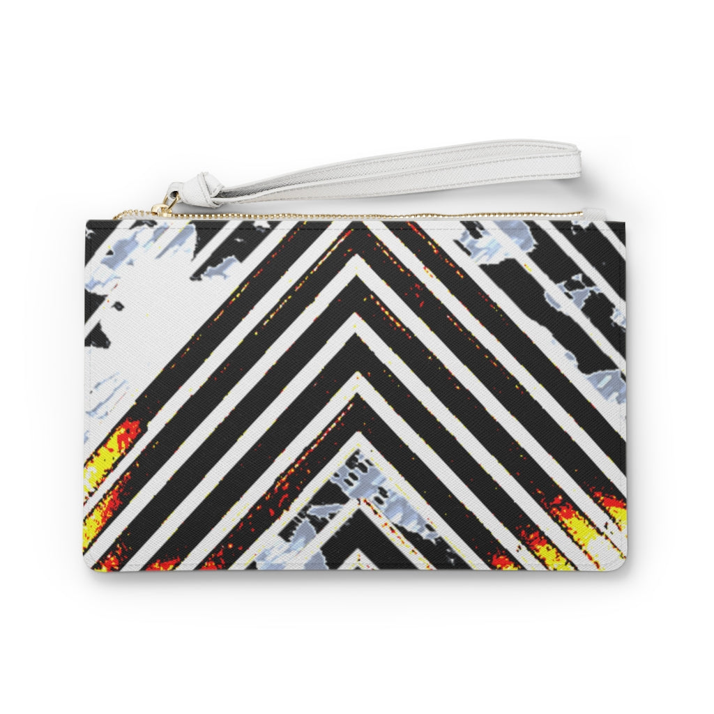 Stripped Clutch Bag