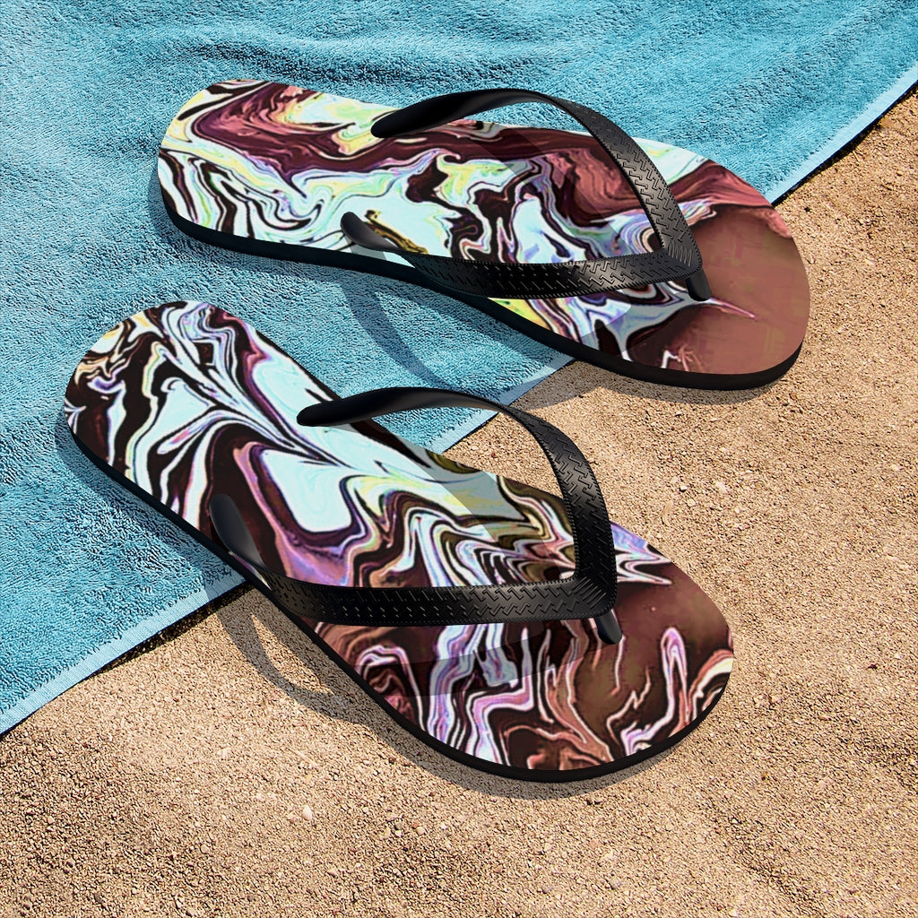 CDEJ Turquoise Unisex Flip-Flops