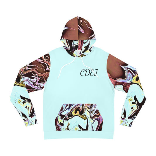 CDEJ Turquoise Marble AOP Fashion Hoodie