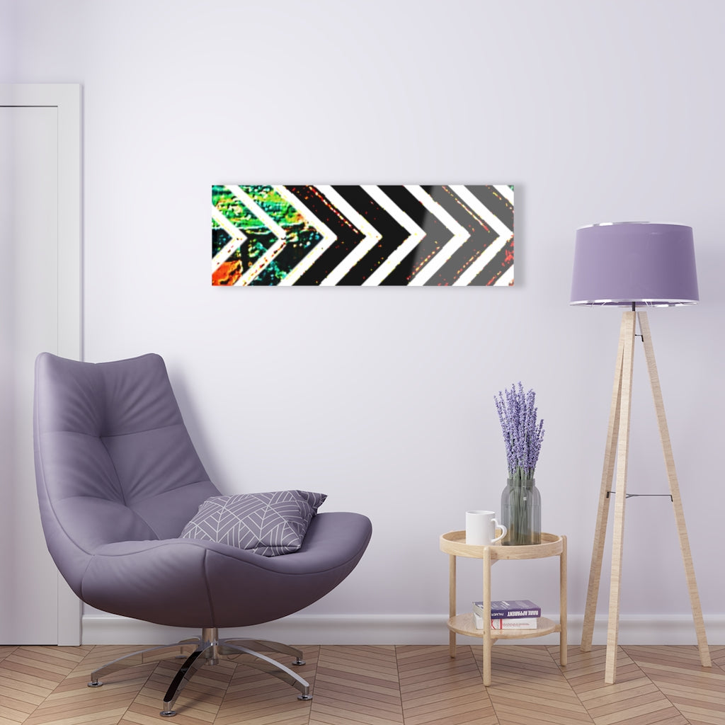 Multi-Colored Striped Acrylic Prints