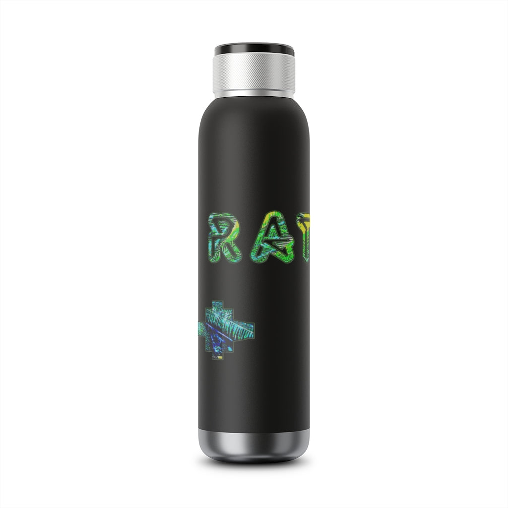 Graphic "Gym Rat" Soundwave Copper Vacuum Audio Bottle 22oz