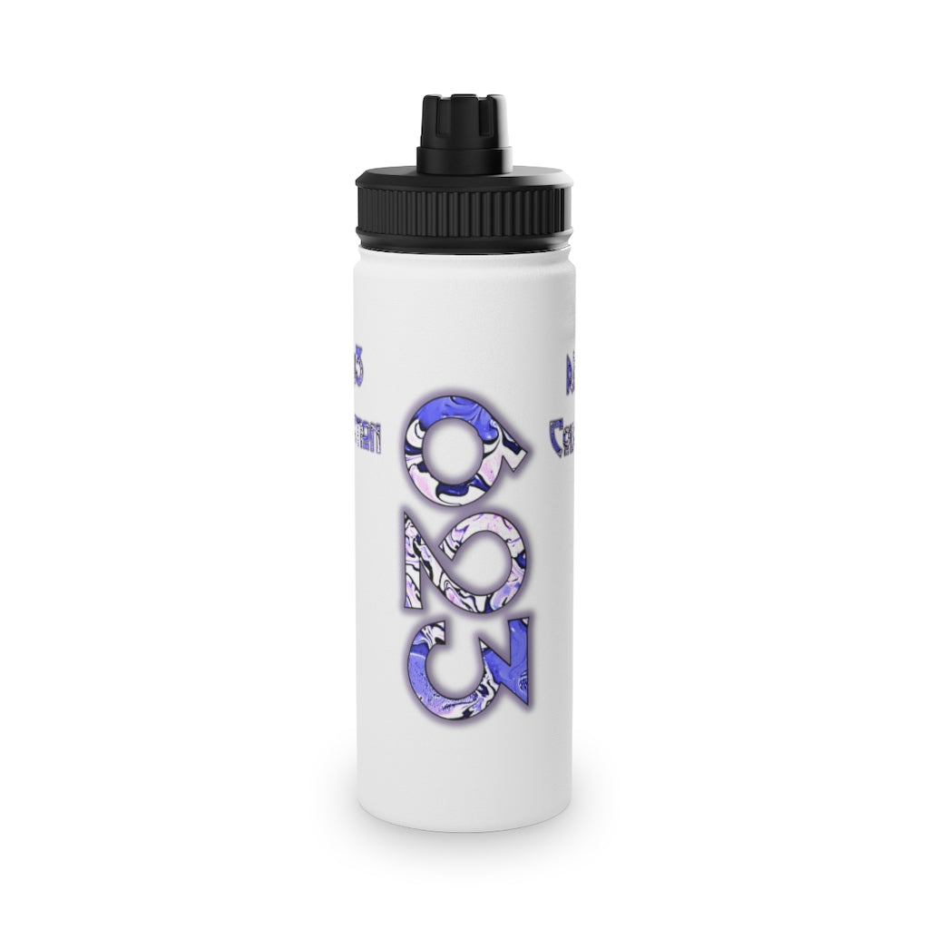 CDEJ Riqu3 Collection Stainless Steel Water Bottle, Sports Lid