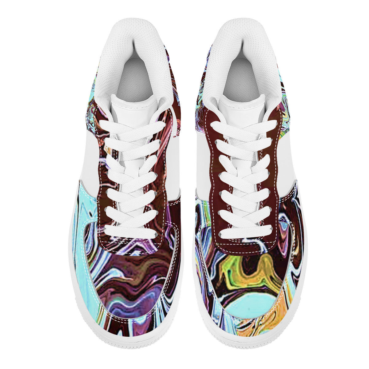 Turquoise Marble Low Top Unisex Sneaker