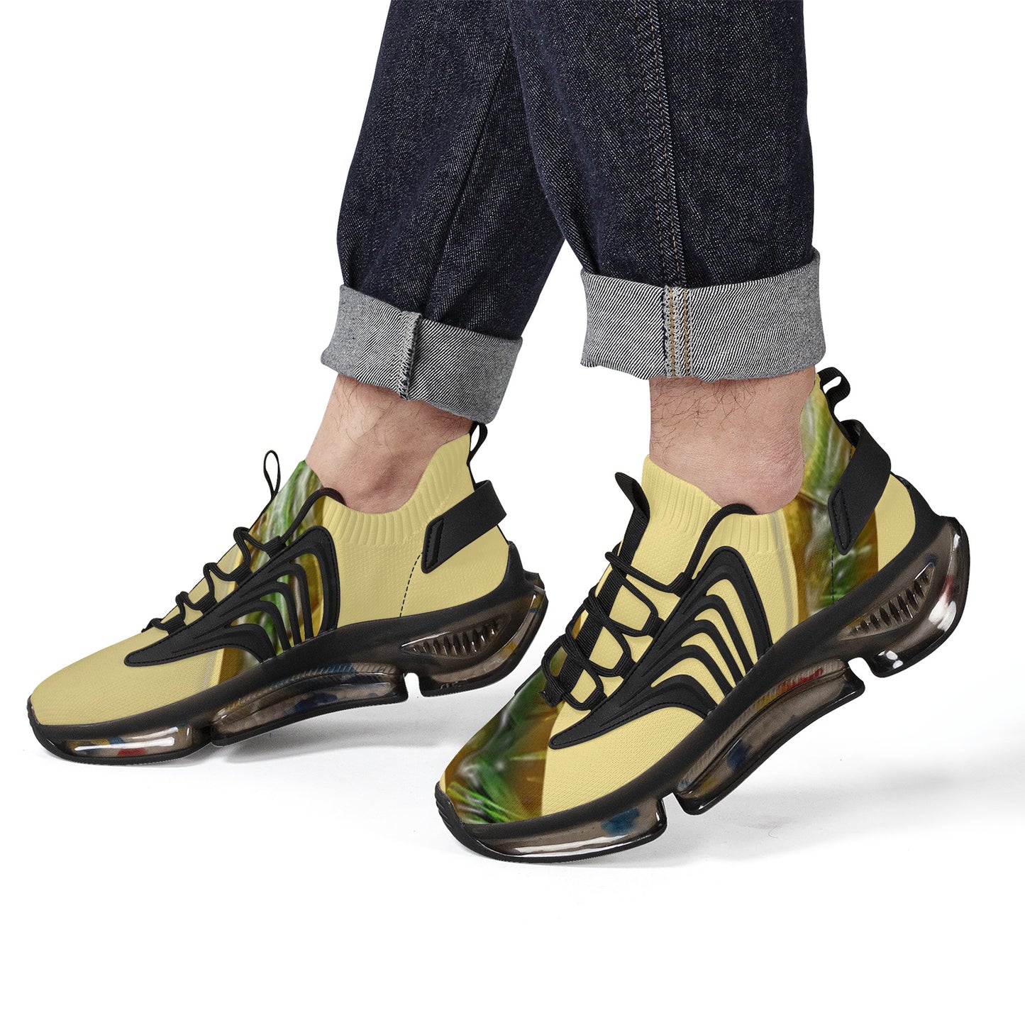 SF_S36 Air Max React Sneakers - Bamboo Stripes