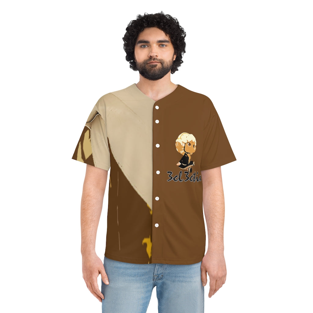 Brown Men's Baseball Jersey