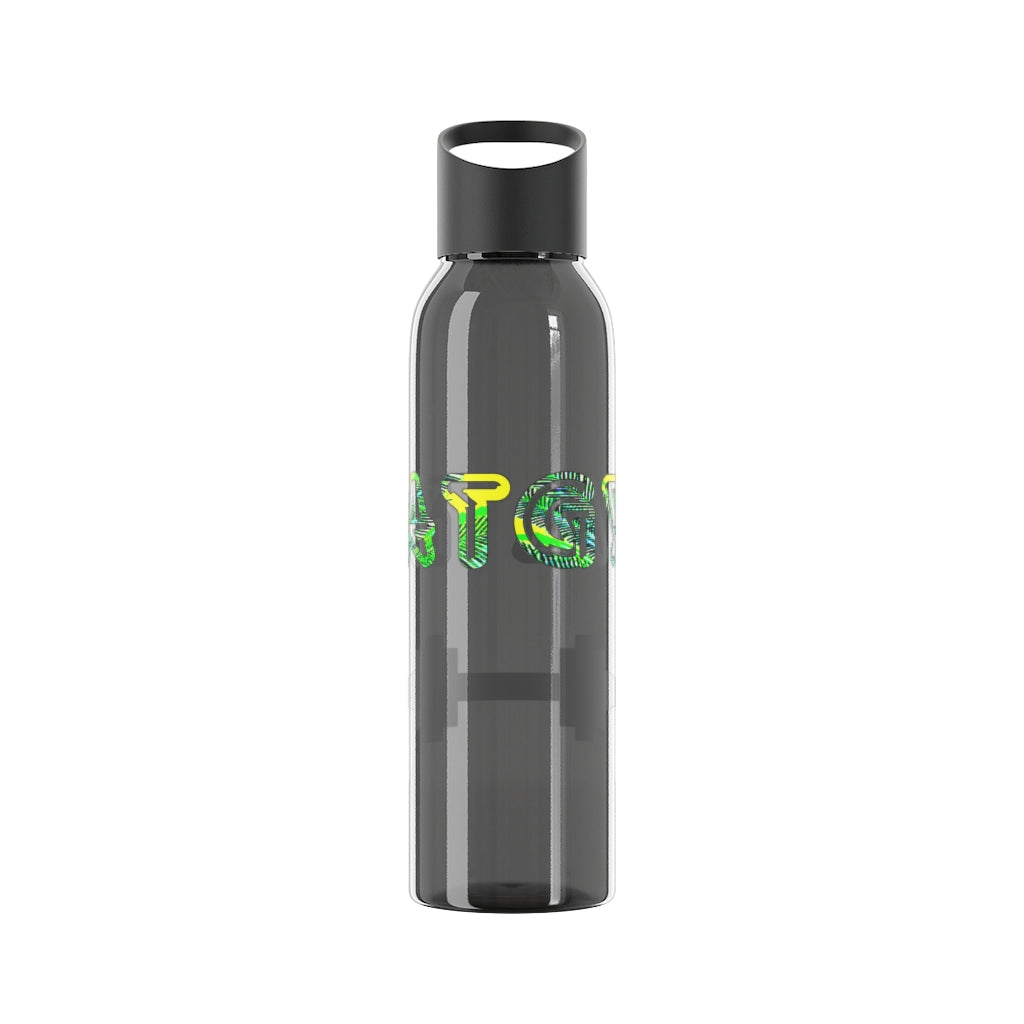 Graphic "Gym Rat" Sky Water Bottle