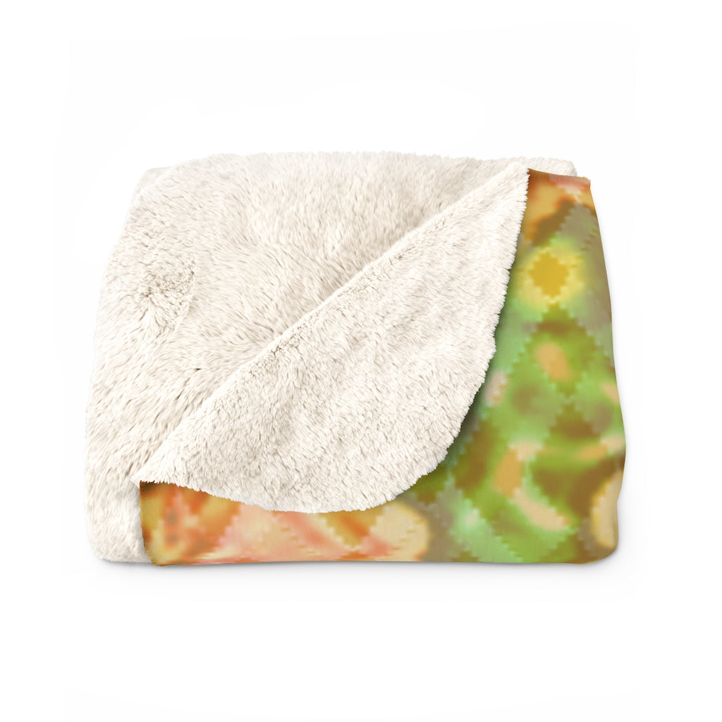 Faded Floral Fleece Blanket