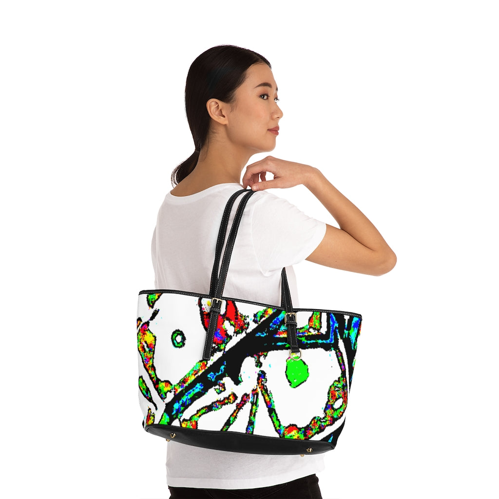 Painted Money PU Leather Shoulder Bag