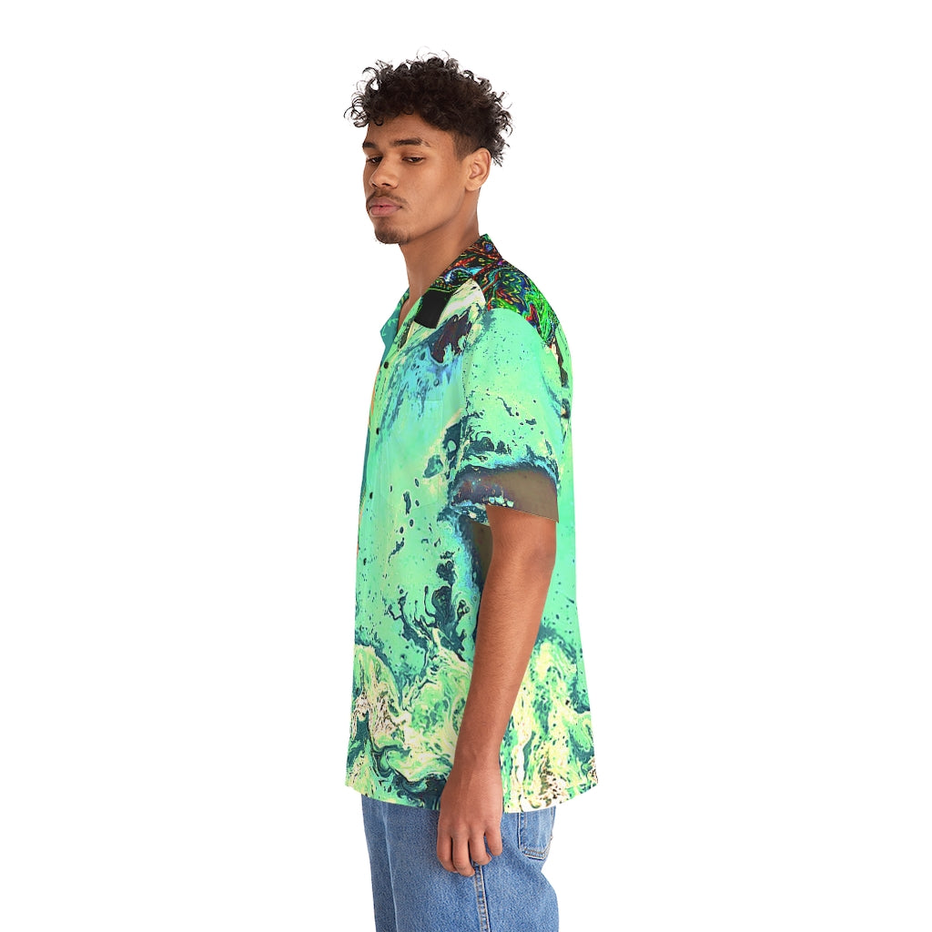 CDEJ Green Marble Men's Hawaiian Shirt