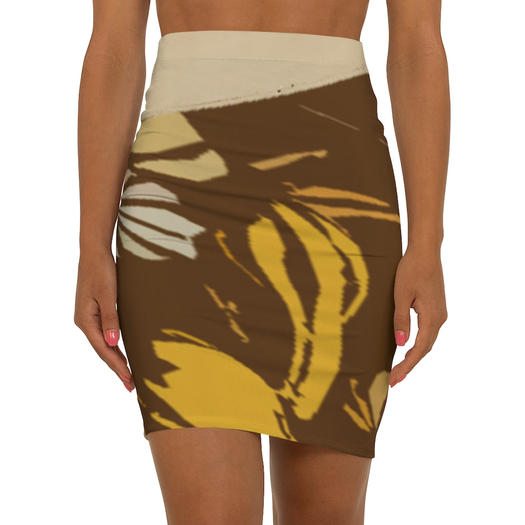 Brown Women's Mini Skirt