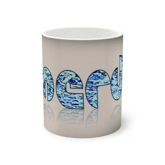 Graphic "Nerd" Color-Changing Mug, 11oz