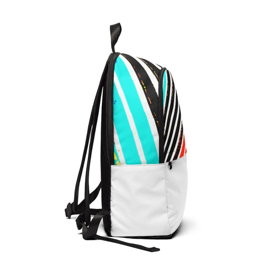 Special Stripped Unisex Fabric Backpack