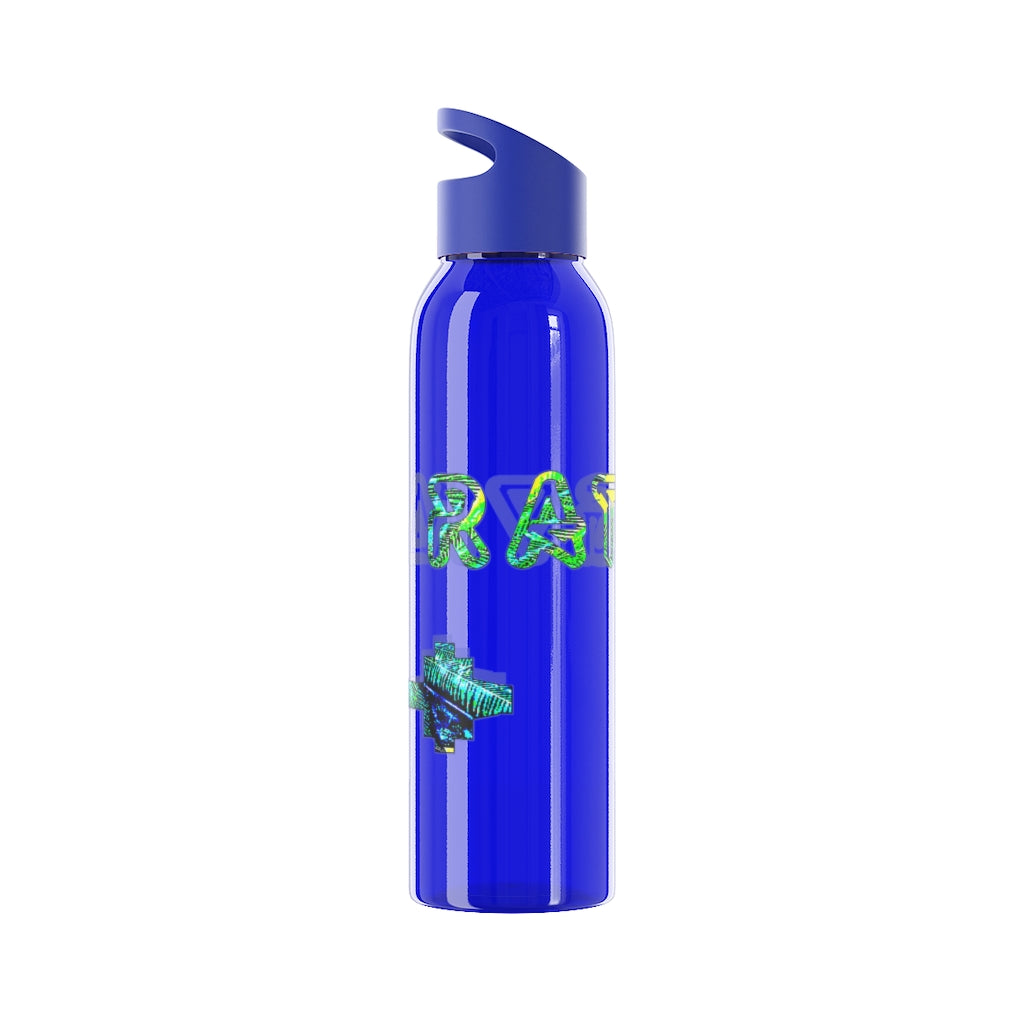 Graphic "Gym Rat" Sky Water Bottle