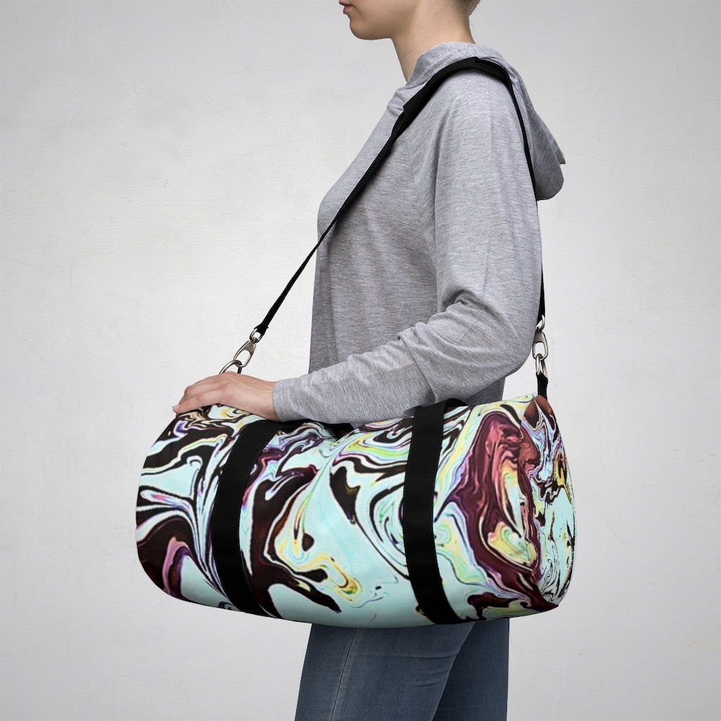 CDEJ Turquoise Marble Duffel Bag