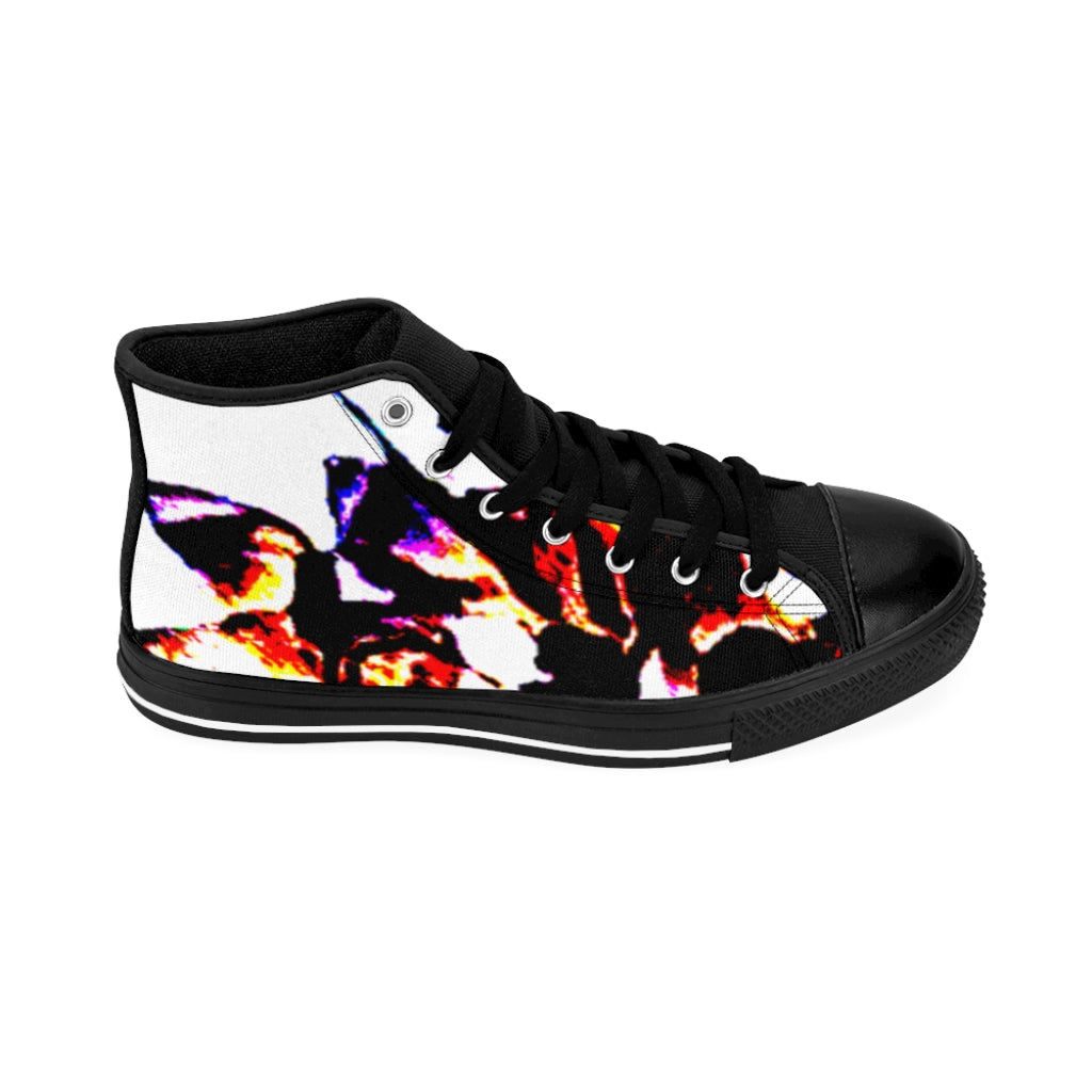 Floral Men's High-top Sneakers