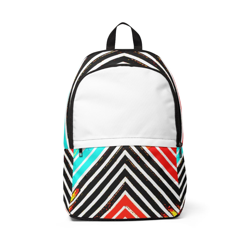 Special Stripped Unisex Fabric Backpack