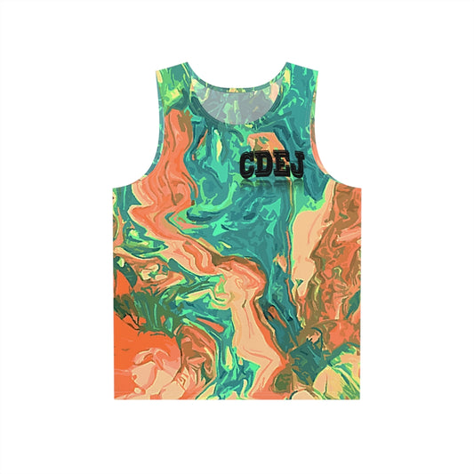 CDEJ Green Marble Print Tank