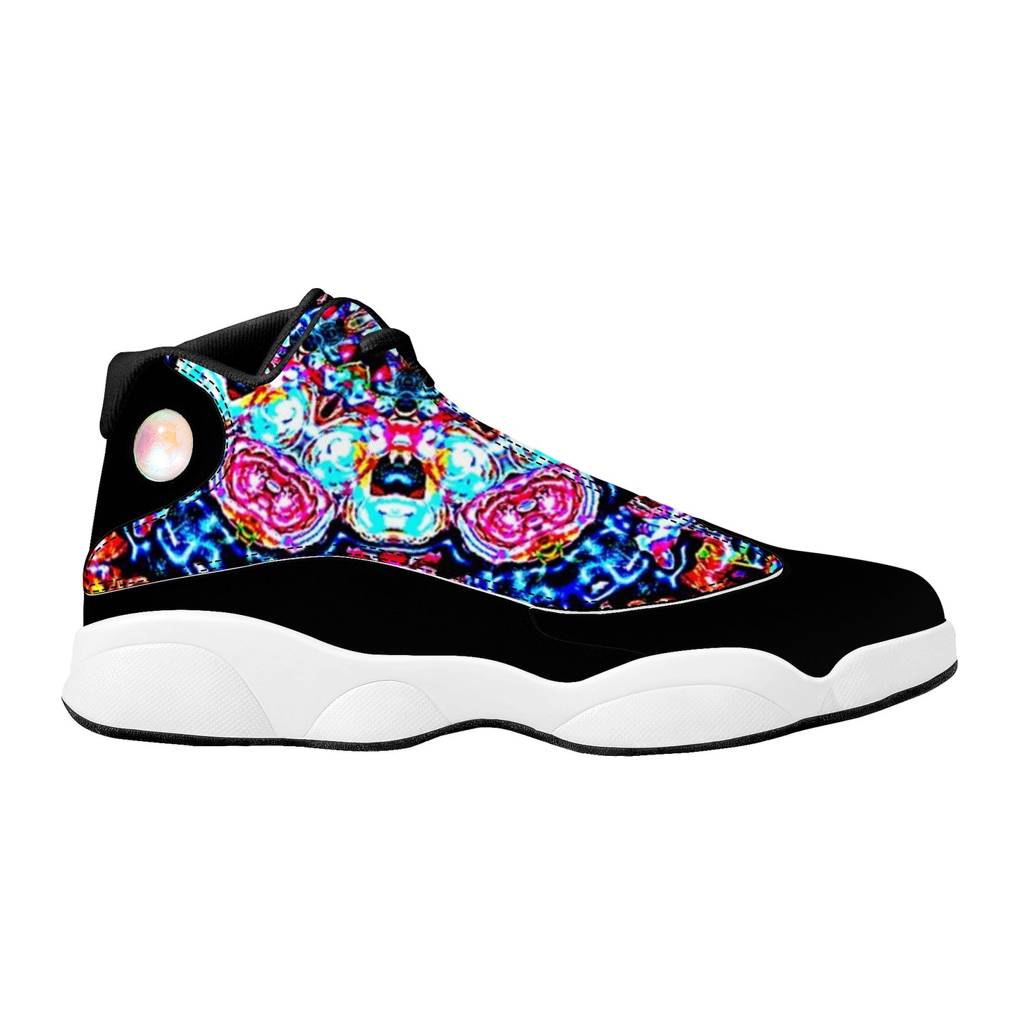 SF_D89 Basketball Shoes - Abstract Floral