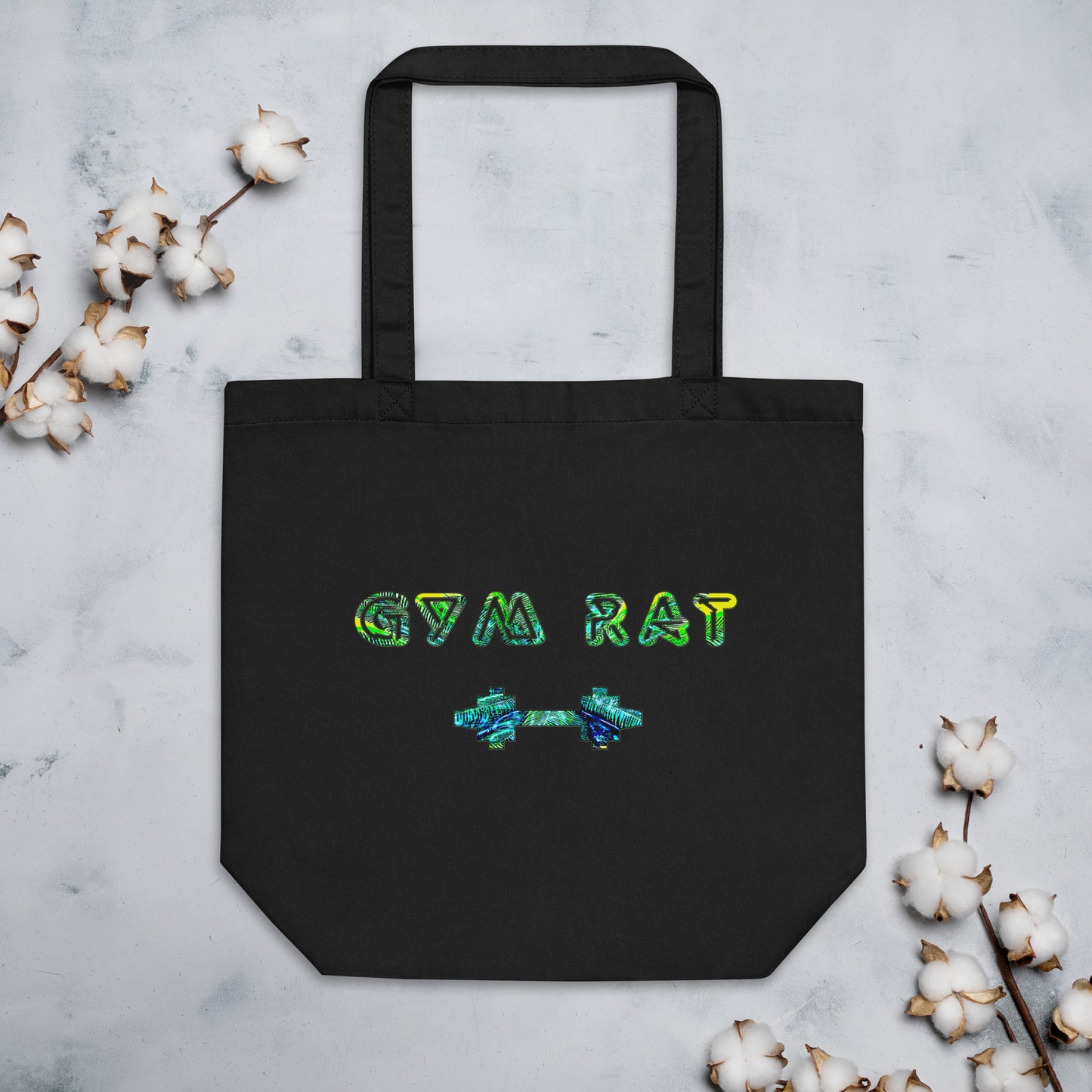 Graphic "Gym Rat" Eco Tote Bag