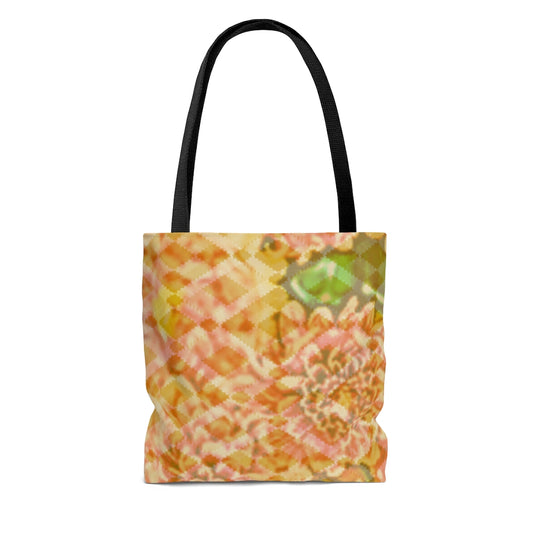 Faded Floral Tote Bag