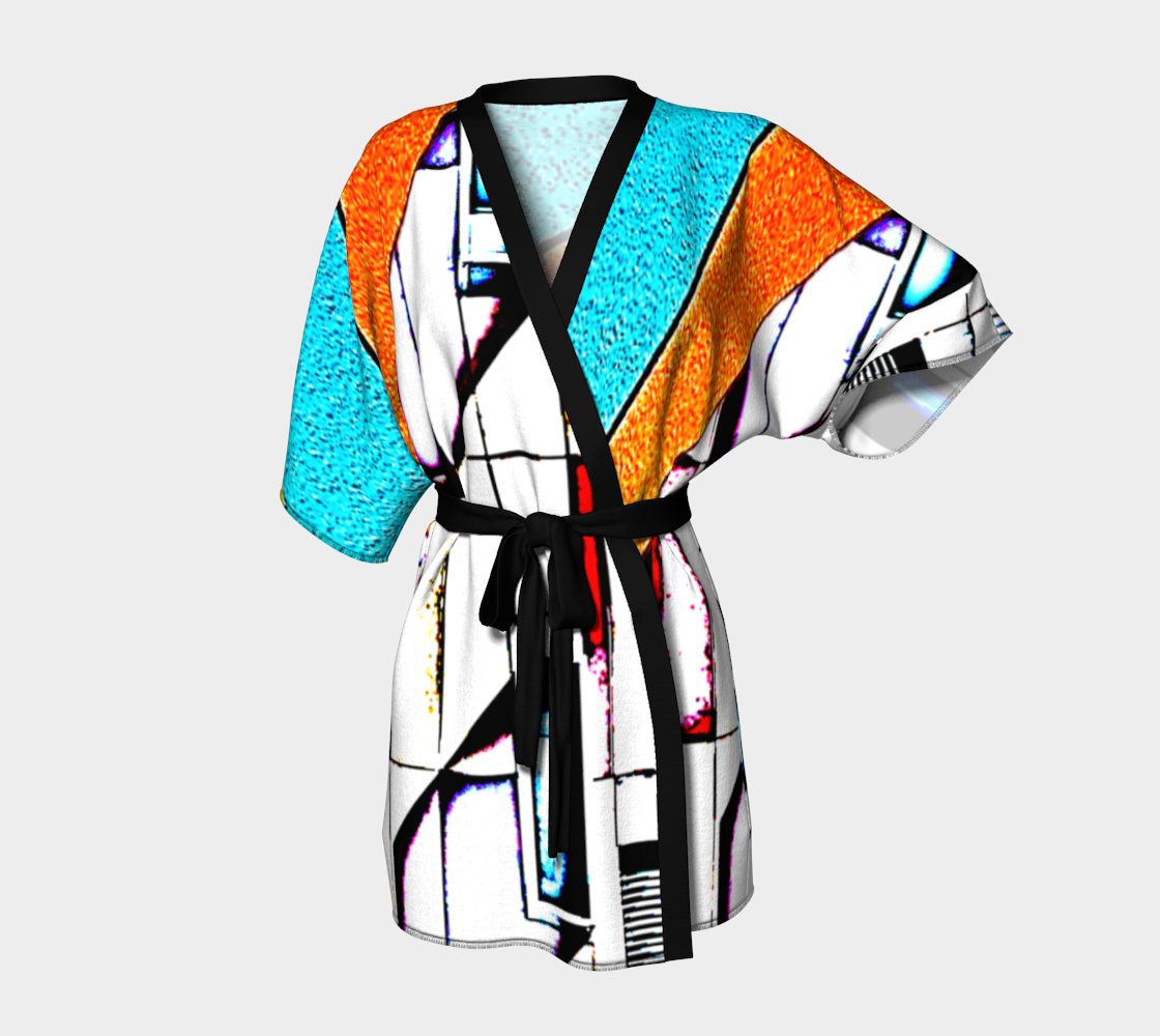 abstract kimono