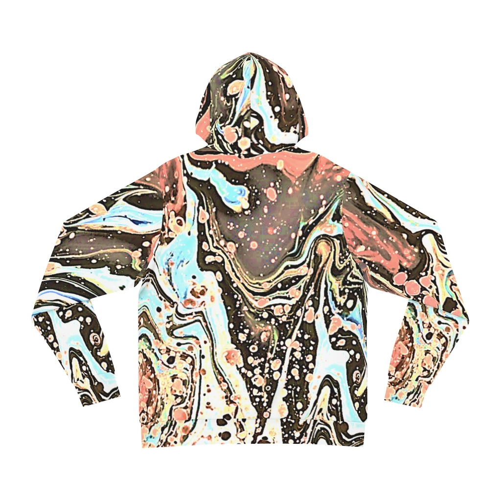 CDEJ Light Brown Marble AOP Fashion Hoodie