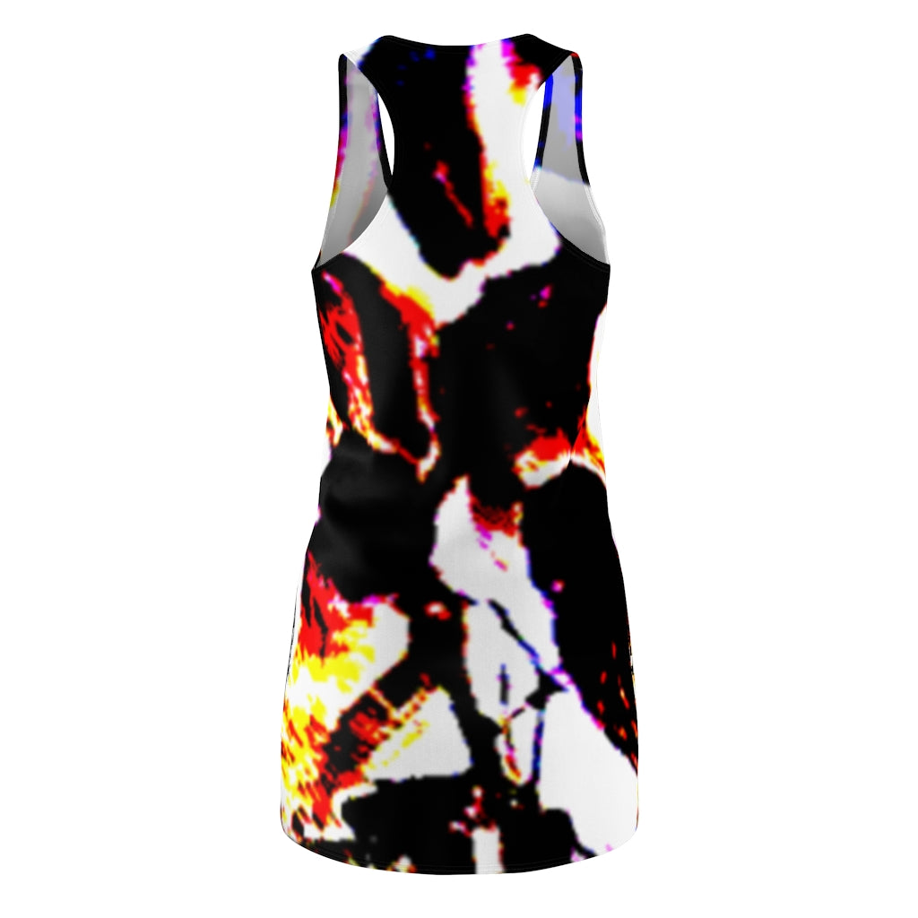 Floral Women's Cut & Sew Racerback Dress