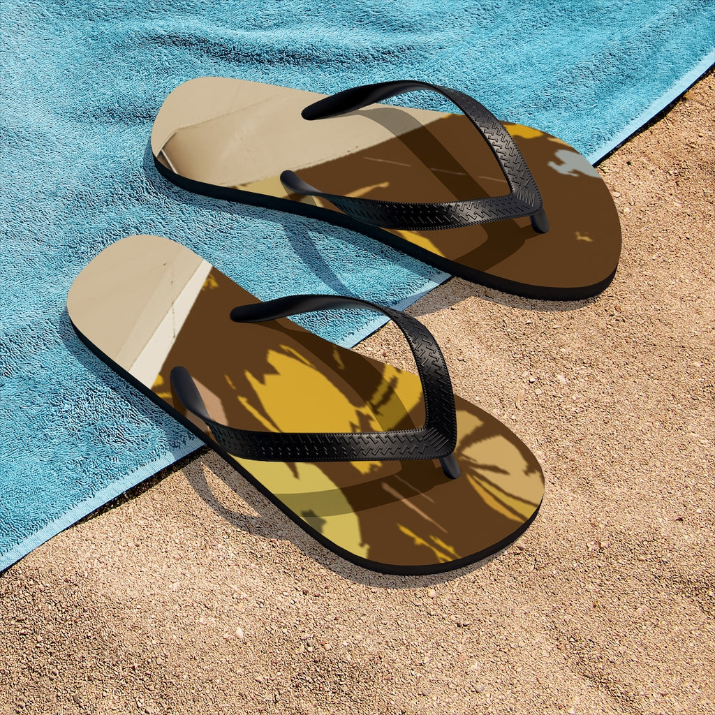 Brown Unisex Flip-Flops